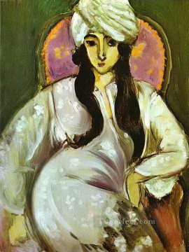 アンリ・マティス Painting - 白いターバンを巻いたローレット 1916 年抽象フォービズム アンリ・マティス
